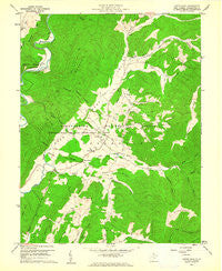 Green Bank West Virginia Historical topographic map, 1:24000 scale, 7.5 X 7.5 Minute, Year 1960