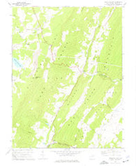 Greenland Gap West Virginia Historical topographic map, 1:24000 scale, 7.5 X 7.5 Minute, Year 1967