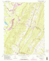 Greenland Gap West Virginia Historical topographic map, 1:24000 scale, 7.5 X 7.5 Minute, Year 1967