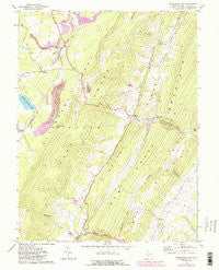 Greenland Gap West Virginia Historical topographic map, 1:24000 scale, 7.5 X 7.5 Minute, Year 1967