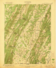 Greenland Gap West Virginia Historical topographic map, 1:62500 scale, 15 X 15 Minute, Year 1921