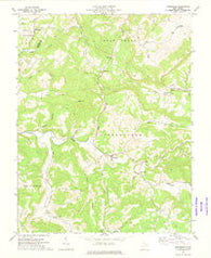 Greenville West Virginia Historical topographic map, 1:24000 scale, 7.5 X 7.5 Minute, Year 1971