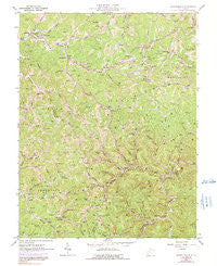 Griffithsville West Virginia Historical topographic map, 1:24000 scale, 7.5 X 7.5 Minute, Year 1962