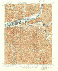Guyandot West Virginia Historical topographic map, 1:62500 scale, 15 X 15 Minute, Year 1901