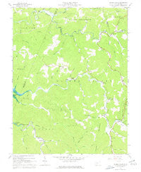 Hacker Valley West Virginia Historical topographic map, 1:24000 scale, 7.5 X 7.5 Minute, Year 1967