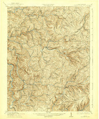 Hacker Valley West Virginia Historical topographic map, 1:62500 scale, 15 X 15 Minute, Year 1915