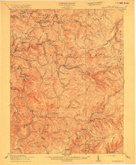 Hacker Valley West Virginia Historical topographic map, 1:62500 scale, 15 X 15 Minute, Year 1915