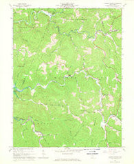 Hacker Valley West Virginia Historical topographic map, 1:24000 scale, 7.5 X 7.5 Minute, Year 1967