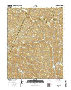 Hacker Valley West Virginia Current topographic map, 1:24000 scale, 7.5 X 7.5 Minute, Year 2016