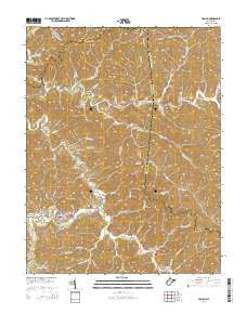 Hamlin West Virginia Historical topographic map, 1:24000 scale, 7.5 X 7.5 Minute, Year 2014