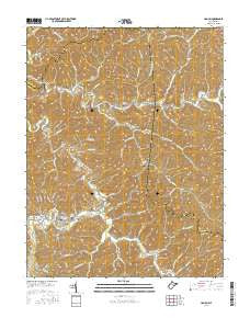 Hamlin West Virginia Current topographic map, 1:24000 scale, 7.5 X 7.5 Minute, Year 2016