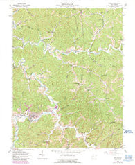 Hamlin West Virginia Historical topographic map, 1:24000 scale, 7.5 X 7.5 Minute, Year 1958