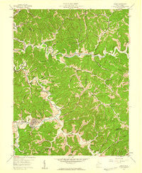 Hamlin West Virginia Historical topographic map, 1:24000 scale, 7.5 X 7.5 Minute, Year 1958
