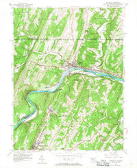Hancock Maryland Historical topographic map, 1:24000 scale, 7.5 X 7.5 Minute, Year 1951