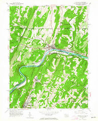 Hancock Maryland Historical topographic map, 1:24000 scale, 7.5 X 7.5 Minute, Year 1951