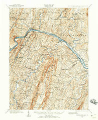 Hancock Maryland Historical topographic map, 1:62500 scale, 15 X 15 Minute, Year 1899