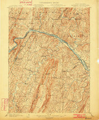 Hancock Maryland Historical topographic map, 1:62500 scale, 15 X 15 Minute, Year 1901
