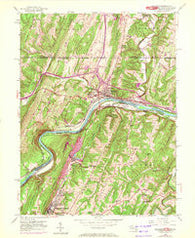 Hancock Maryland Historical topographic map, 1:24000 scale, 7.5 X 7.5 Minute, Year 1951
