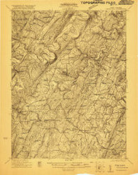Hanging Rock West Virginia Historical topographic map, 1:48000 scale, 15 X 15 Minute, Year 1921