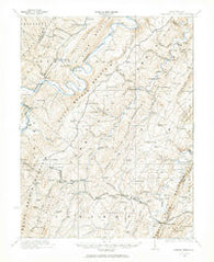 Hanging Rock West Virginia Historical topographic map, 1:62500 scale, 15 X 15 Minute, Year 1921
