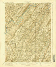Hanging Rock West Virginia Historical topographic map, 1:62500 scale, 15 X 15 Minute, Year 1923