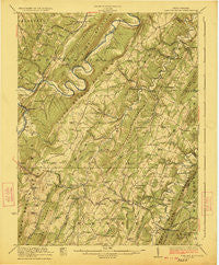 Hanging Rock West Virginia Historical topographic map, 1:62500 scale, 15 X 15 Minute, Year 1923