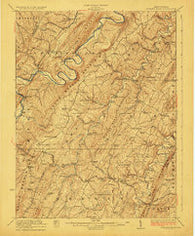 Hanging Rock West Virginia Historical topographic map, 1:62500 scale, 15 X 15 Minute, Year 1923