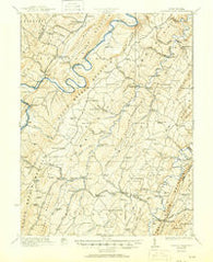 Hanging Rock West Virginia Historical topographic map, 1:62500 scale, 15 X 15 Minute, Year 1923