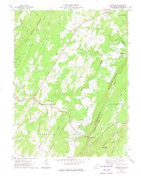 Hanging Rock West Virginia Historical topographic map, 1:24000 scale, 7.5 X 7.5 Minute, Year 1973
