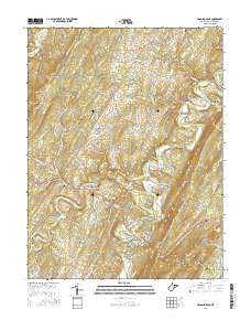 Hanging Rock West Virginia Current topographic map, 1:24000 scale, 7.5 X 7.5 Minute, Year 2016