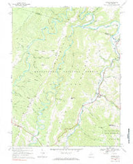 Harman West Virginia Historical topographic map, 1:24000 scale, 7.5 X 7.5 Minute, Year 1968