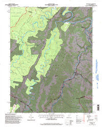 Harman West Virginia Historical topographic map, 1:24000 scale, 7.5 X 7.5 Minute, Year 1995