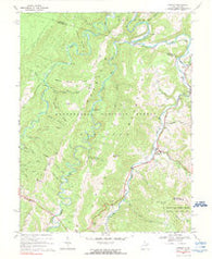 Harman West Virginia Historical topographic map, 1:24000 scale, 7.5 X 7.5 Minute, Year 1968