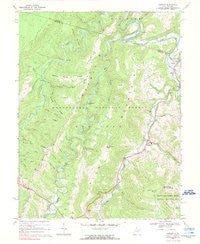 Harman West Virginia Historical topographic map, 1:24000 scale, 7.5 X 7.5 Minute, Year 1968