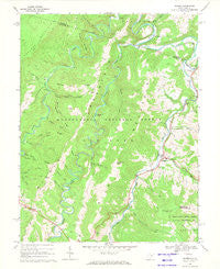 Harman West Virginia Historical topographic map, 1:24000 scale, 7.5 X 7.5 Minute, Year 1968