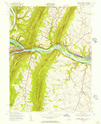 Harpers Ferry West Virginia Historical topographic map, 1:24000 scale, 7.5 X 7.5 Minute, Year 1955