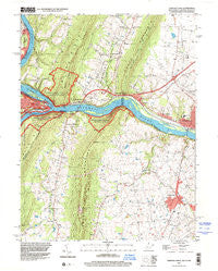 Harpers Ferry West Virginia Historical topographic map, 1:24000 scale, 7.5 X 7.5 Minute, Year 1996