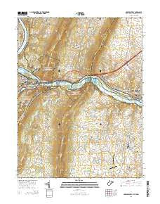 Harpers Ferry West Virginia Historical topographic map, 1:24000 scale, 7.5 X 7.5 Minute, Year 2014