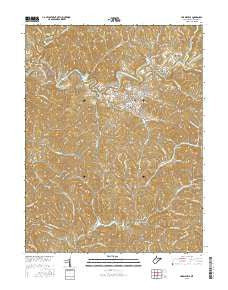 Harrisville West Virginia Current topographic map, 1:24000 scale, 7.5 X 7.5 Minute, Year 2016