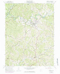 Harrisville West Virginia Historical topographic map, 1:24000 scale, 7.5 X 7.5 Minute, Year 1964