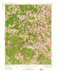 Harrisville West Virginia Historical topographic map, 1:62500 scale, 15 X 15 Minute, Year 1924
