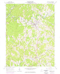 Harrisville West Virginia Historical topographic map, 1:24000 scale, 7.5 X 7.5 Minute, Year 1964