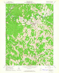 Harrisville West Virginia Historical topographic map, 1:24000 scale, 7.5 X 7.5 Minute, Year 1964