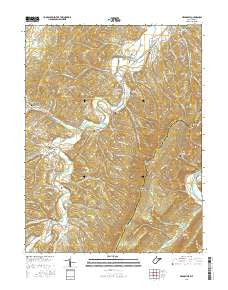 Headsville West Virginia Current topographic map, 1:24000 scale, 7.5 X 7.5 Minute, Year 2016