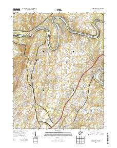 Hedgesville West Virginia Historical topographic map, 1:24000 scale, 7.5 X 7.5 Minute, Year 2014