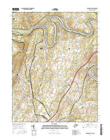 Hedgesville West Virginia Current topographic map, 1:24000 scale, 7.5 X 7.5 Minute, Year 2016