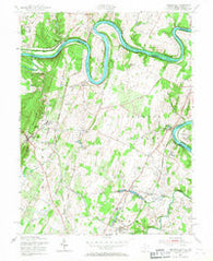 Hedgesville West Virginia Historical topographic map, 1:24000 scale, 7.5 X 7.5 Minute, Year 1955