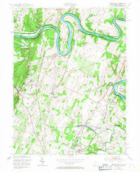 Hedgesville West Virginia Historical topographic map, 1:24000 scale, 7.5 X 7.5 Minute, Year 1955