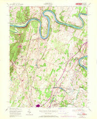 Hedgesville West Virginia Historical topographic map, 1:24000 scale, 7.5 X 7.5 Minute, Year 1955