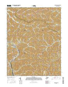 Henlawson West Virginia Current topographic map, 1:24000 scale, 7.5 X 7.5 Minute, Year 2016